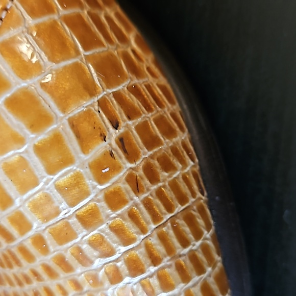 SAS Suntimer Heeled Sandal, tan croc print,  size 7 - Picture 13 of 14